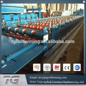 Proveedor de China Acero galvanizado Trapezoidal perfil de frío formado máquina de acero de la azotea